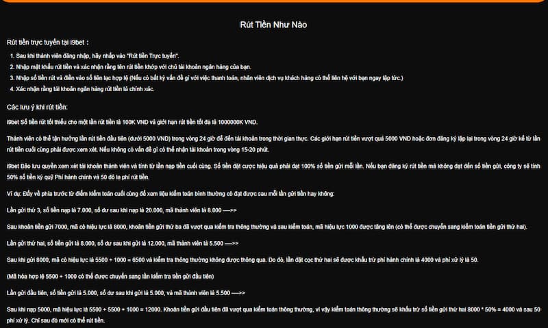 Rút tiền nhanh chóng