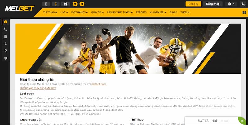 Giới thiệu về nhà cái Melbet