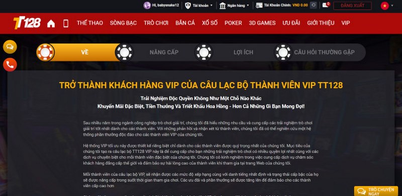 Truy cập vào link website hoặc mở ứng dụng của nhà cái TT128