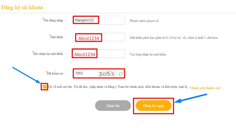 Đăng ký tài khoản cần sử dụng số điện thoại để đảm bảo xác thực