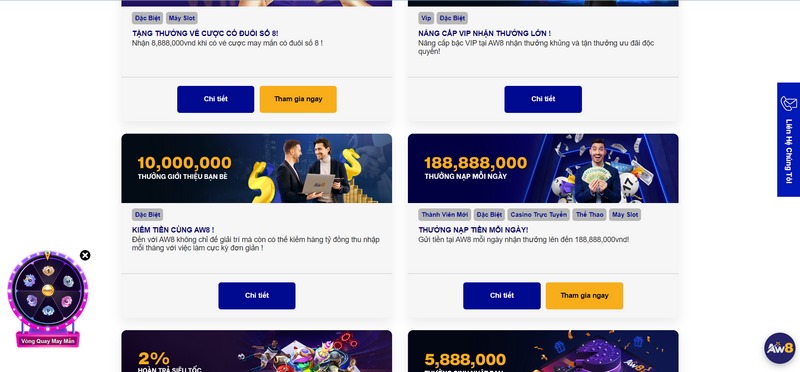 Lưu ý khi nhận và sử dụng khuyến mãi Aw8 cho hội viên