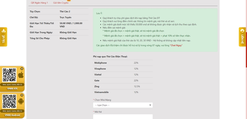 Nạp tiền 188Bet bằng Momo được xét duyệt nhanh gọn