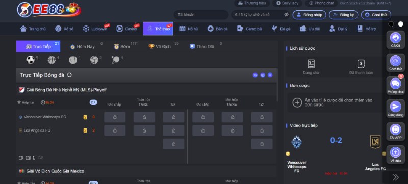 EE88 là sân chơi cược bóng nhiều khuyến mãi 