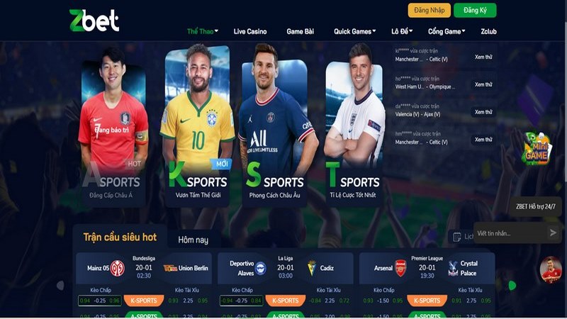 Truy cập trang chủ ZBET bằng đường dẫn chính thức của nhà cái